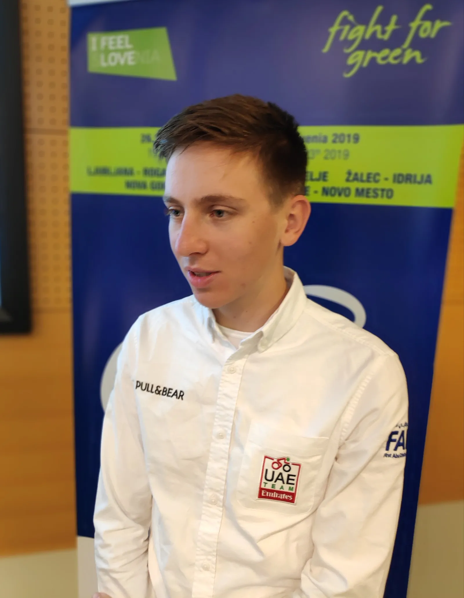 El ciclista esloveno Tadej Pogačar