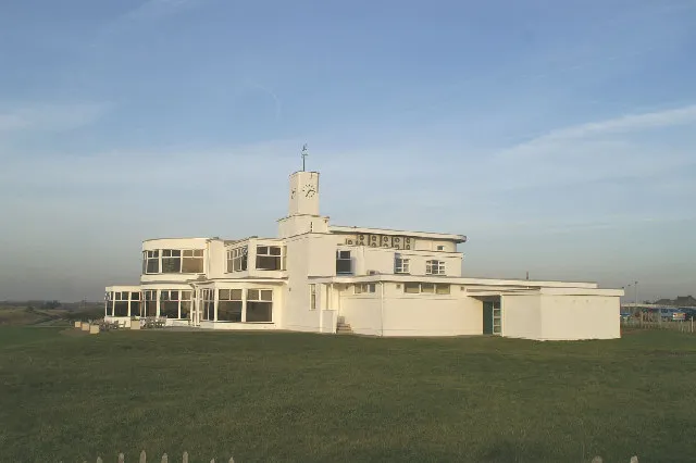 La casa club art déco del Royal Birkdale Golf Club, en Southport