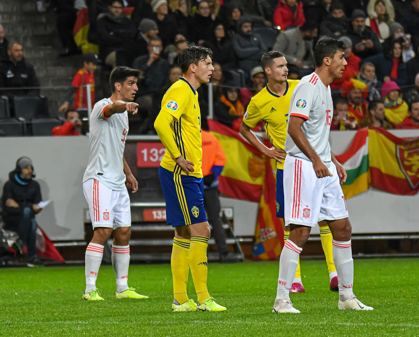 Un partido de la selección española de fútbol