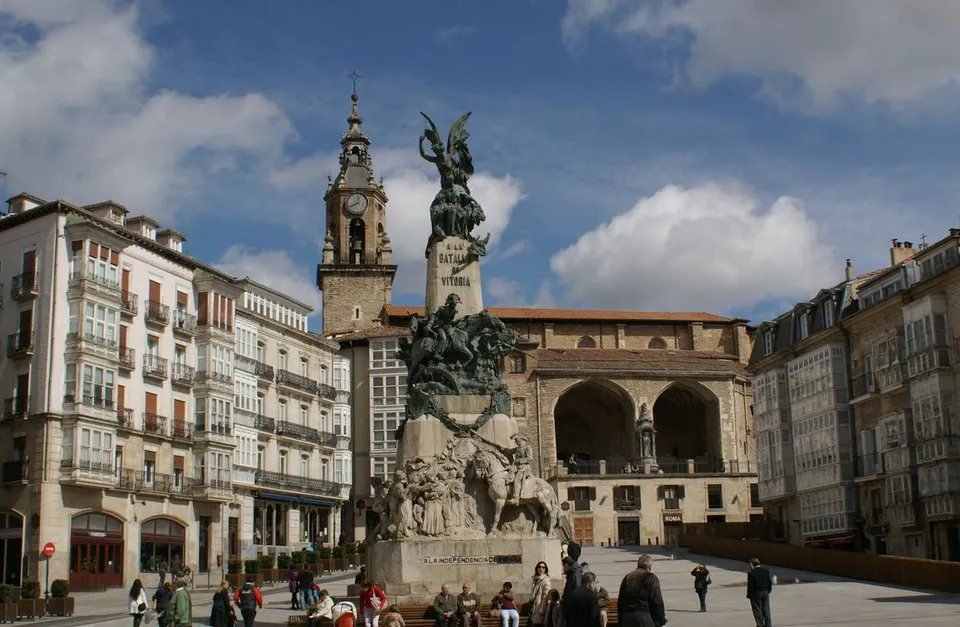 Plaza de la Virgen Blanca, en Vitoria-Gasteiz