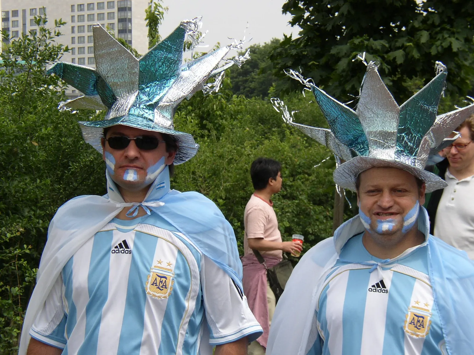 Aficionados de Argentina en un partido del Mundial (imagen de archivo)