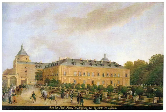 Vista del Real Palacio de Aranjuez por la parte de Levante (1830), de Fernando Brambila