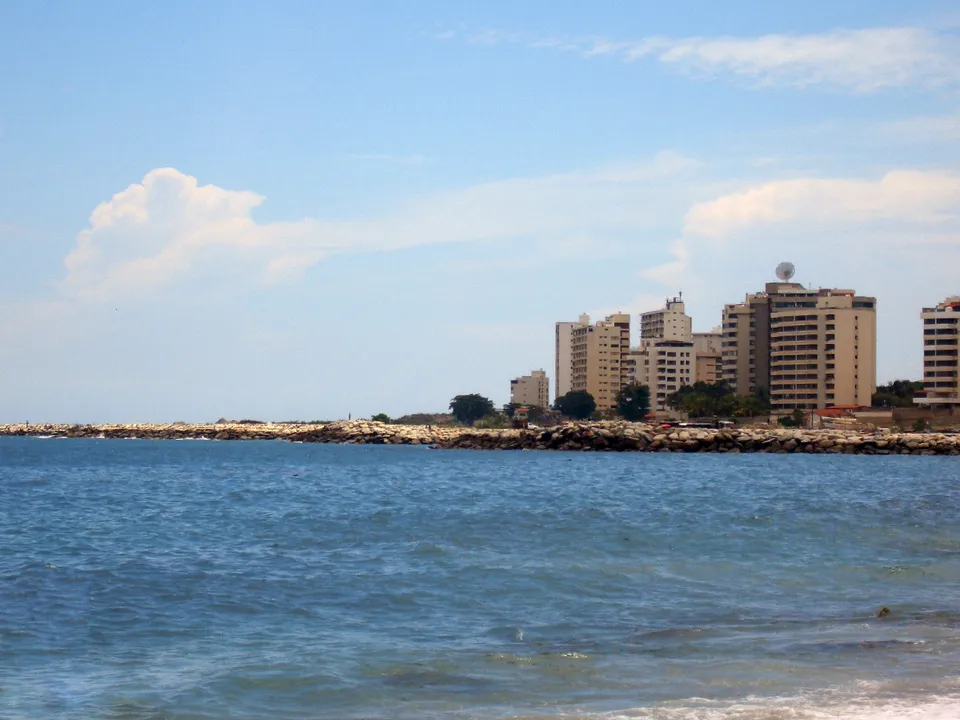 Vista de La Guaira, en la costa norte de Venezuela