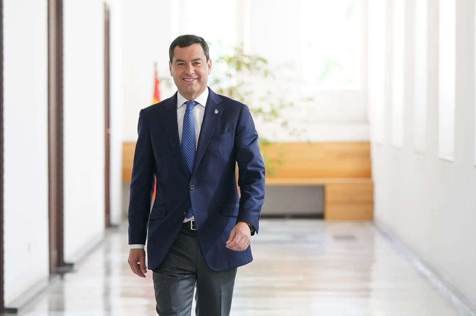El presidente de la Junta de Andalucía, Juanma Moreno