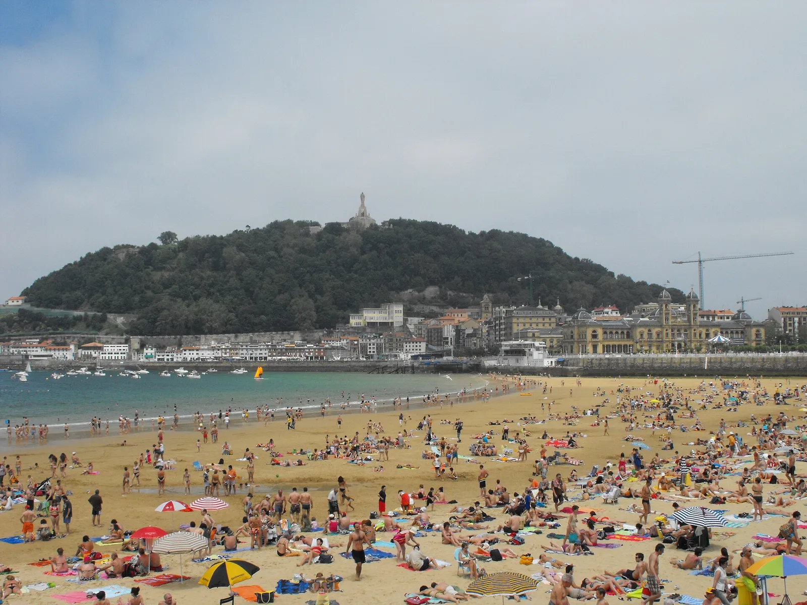 La playa de La Concha, en San Sebastián