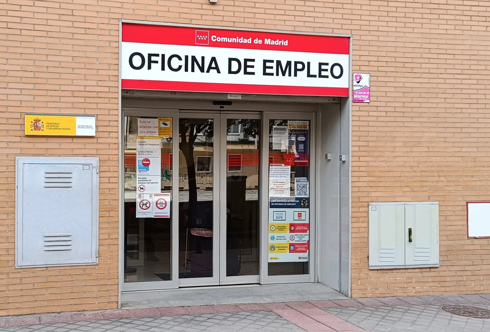 Una oficina de empleo en Madrid