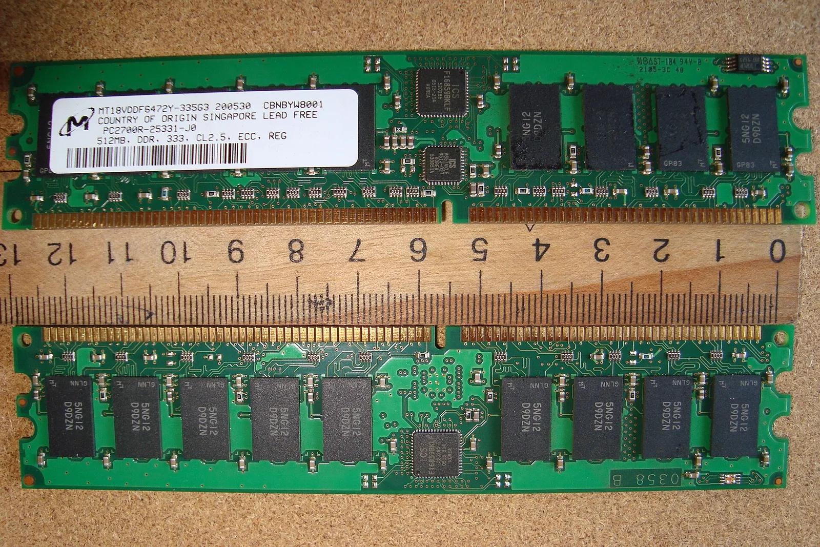 Módulos de memoria DRAM para ordenador