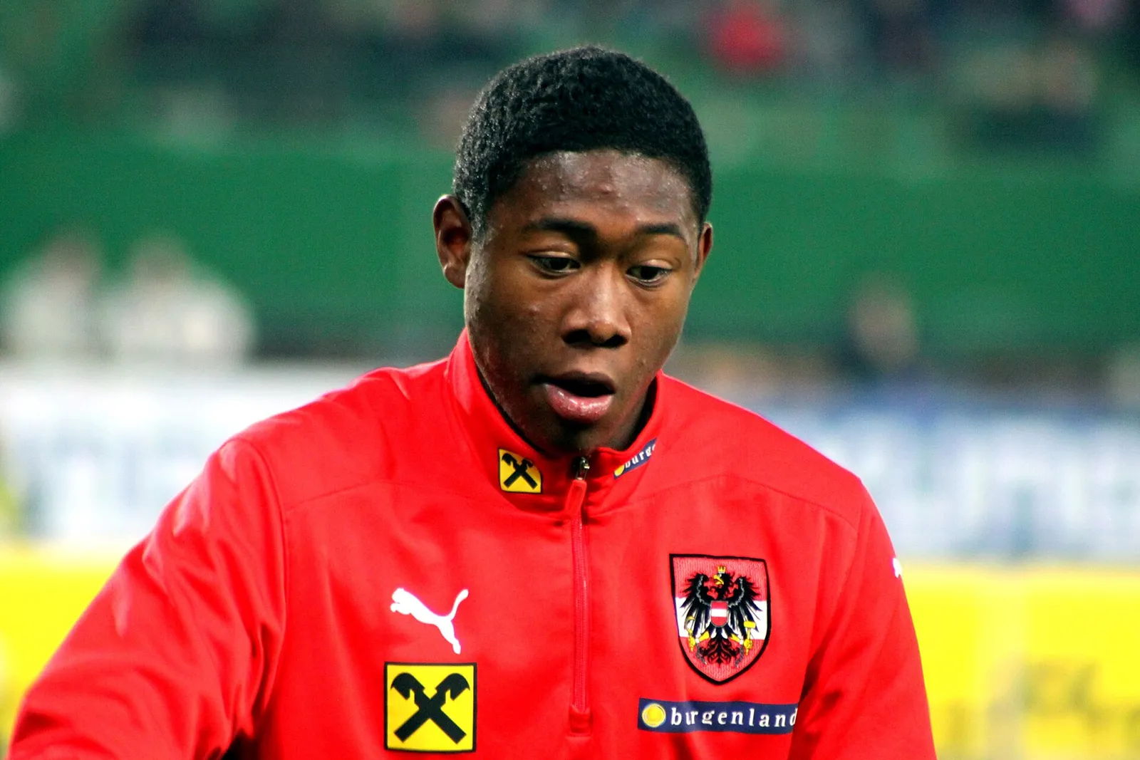 David Alaba, con la selección de Austria