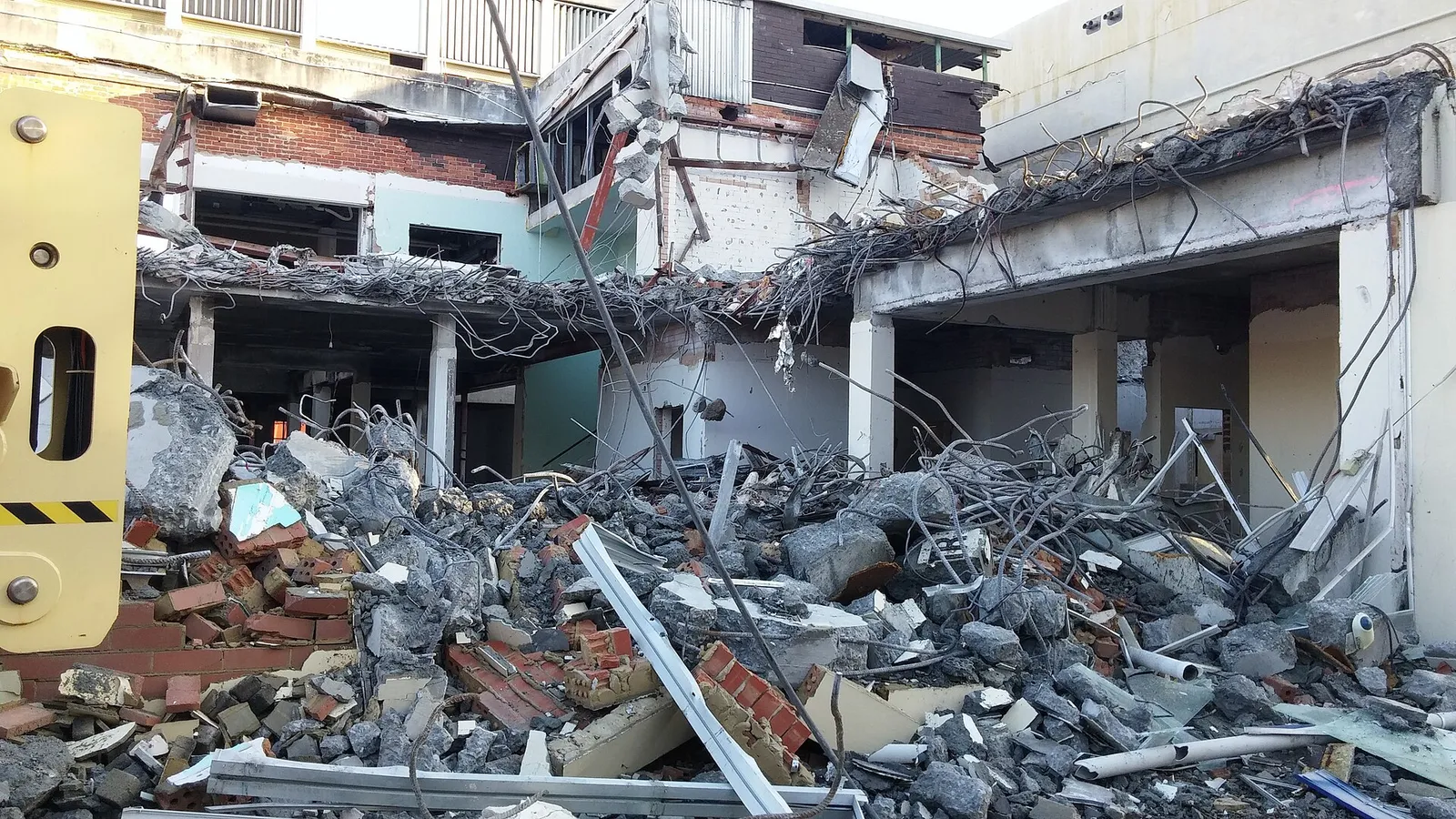 Escombros de un edificio (imagen de archivo)