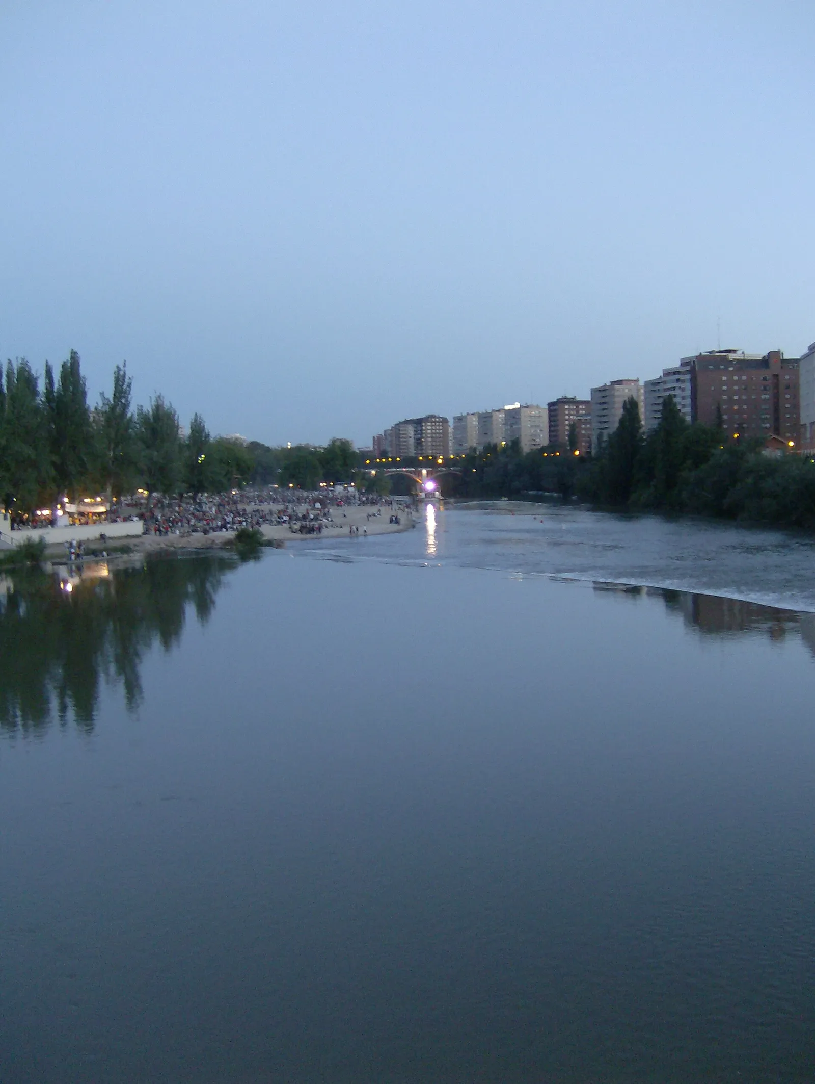 El río Pisuerga a su paso por Valladolid