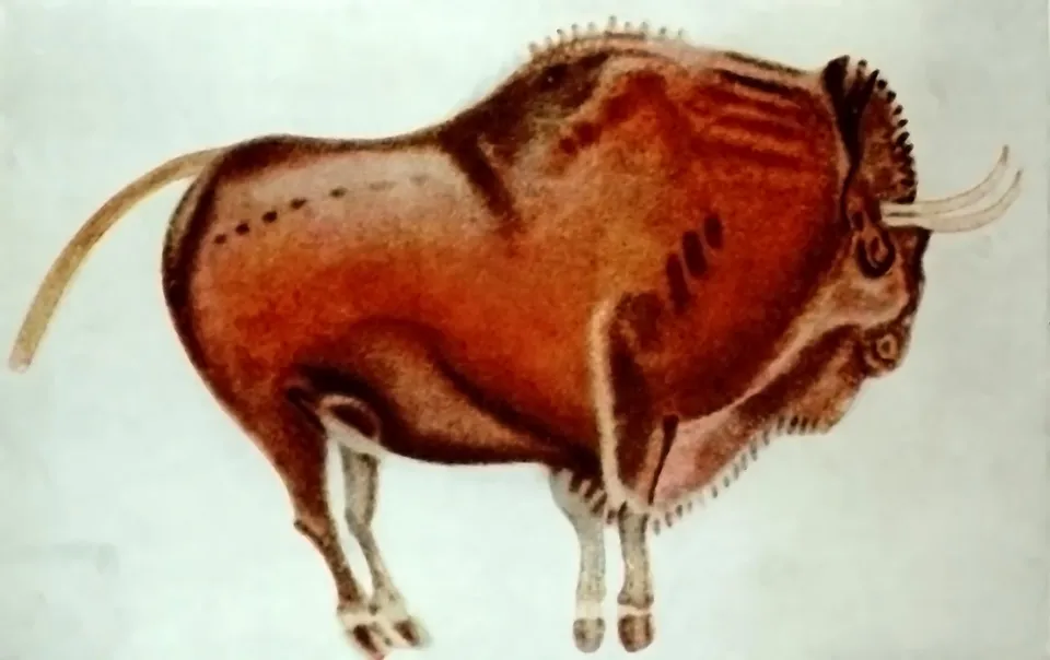 Bisonte de las pinturas rupestres de la cueva de Altamira