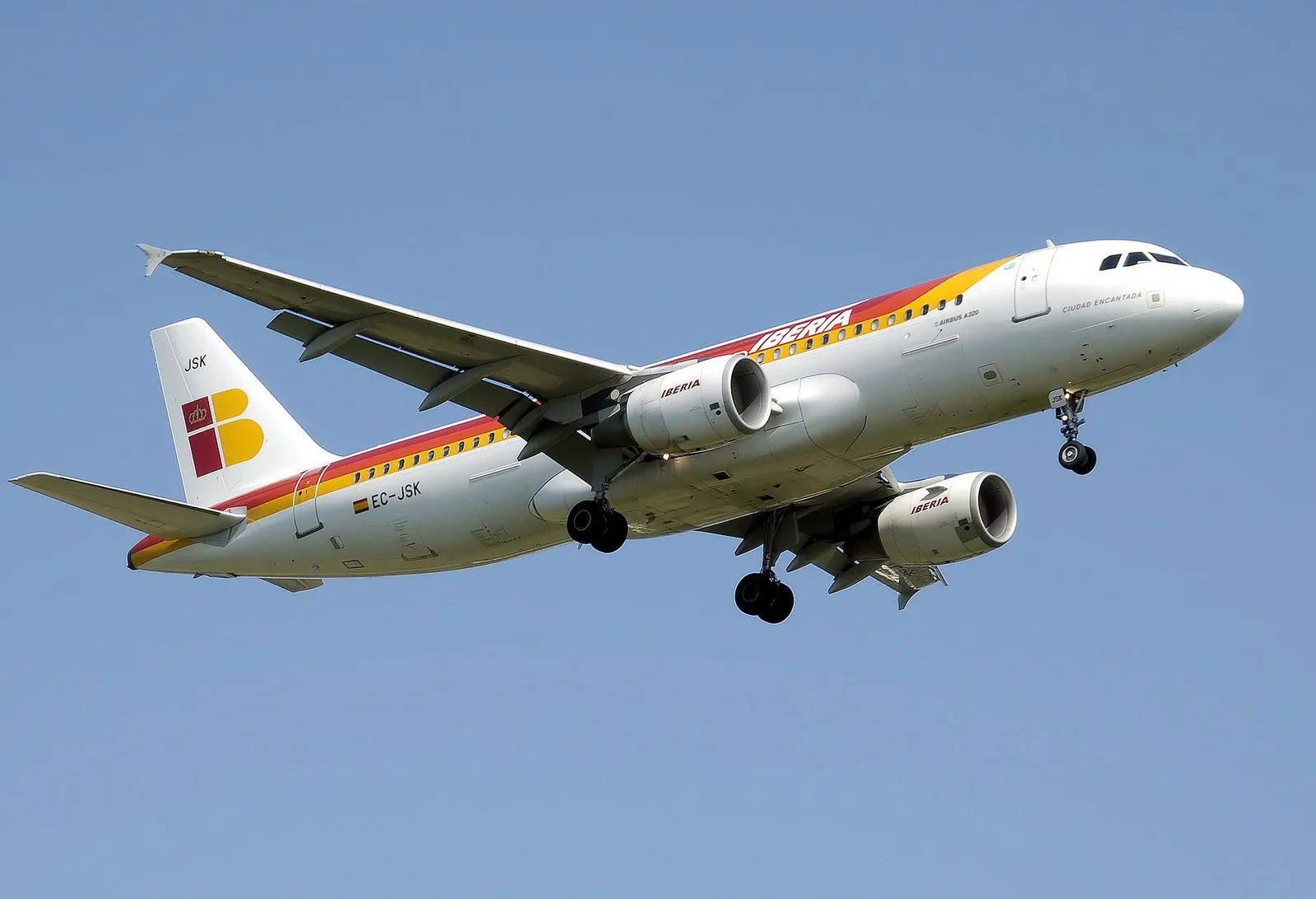 Avión Airbus A320 de Iberia