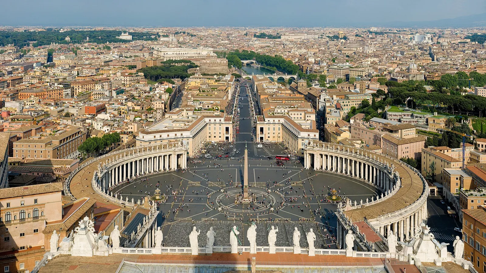 La plaza de San Pedro, en el Vaticano