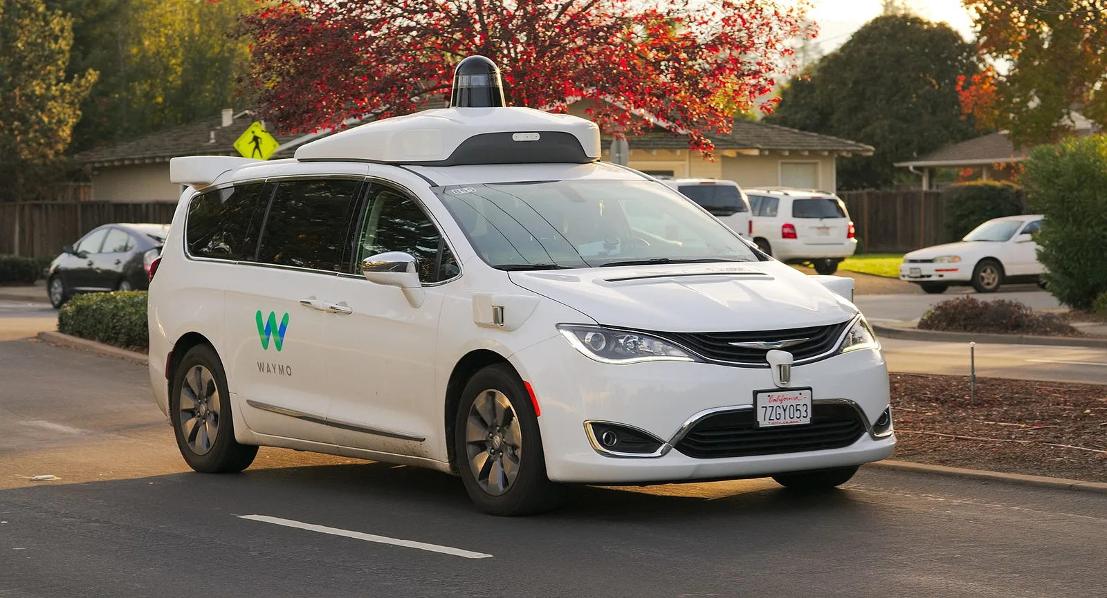 Un vehículo autónomo de Waymo (imagen de archivo)
