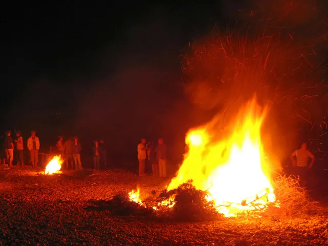 Una hoguera de la Noche de San Juan