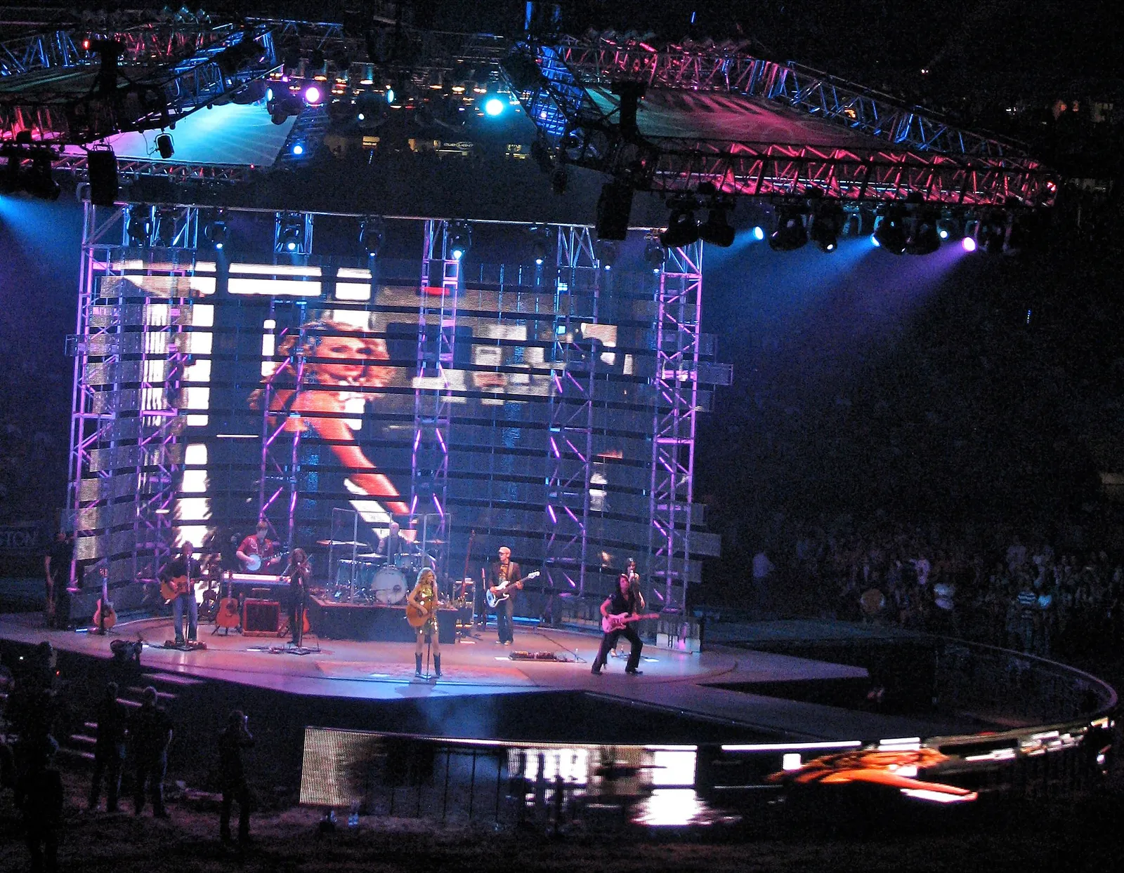 Taylor Swift durante un concierto (imagen de archivo)