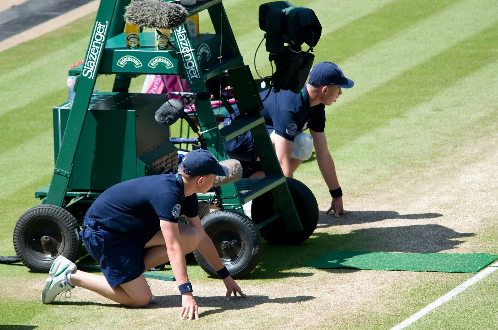 Pista de hierba en Wimbledon (imagen de archivo)