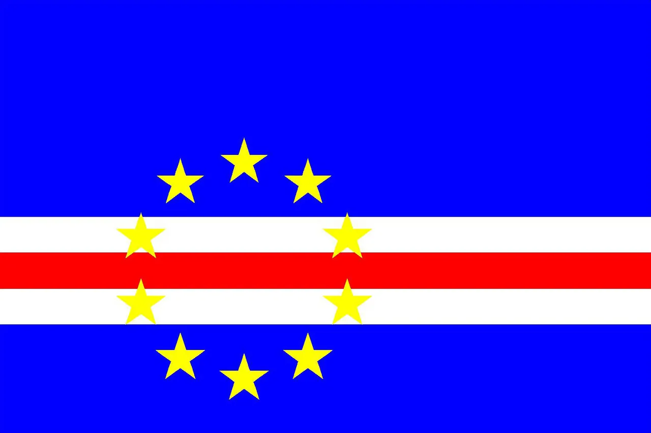 La bandera nacional de Cabo Verde