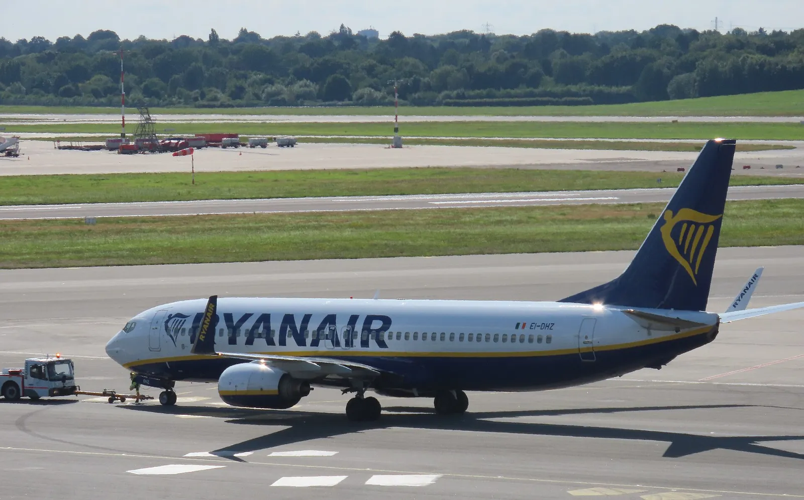 Un Boeing 737-800 de Ryanair, el mismo modelo implicado en el incidente