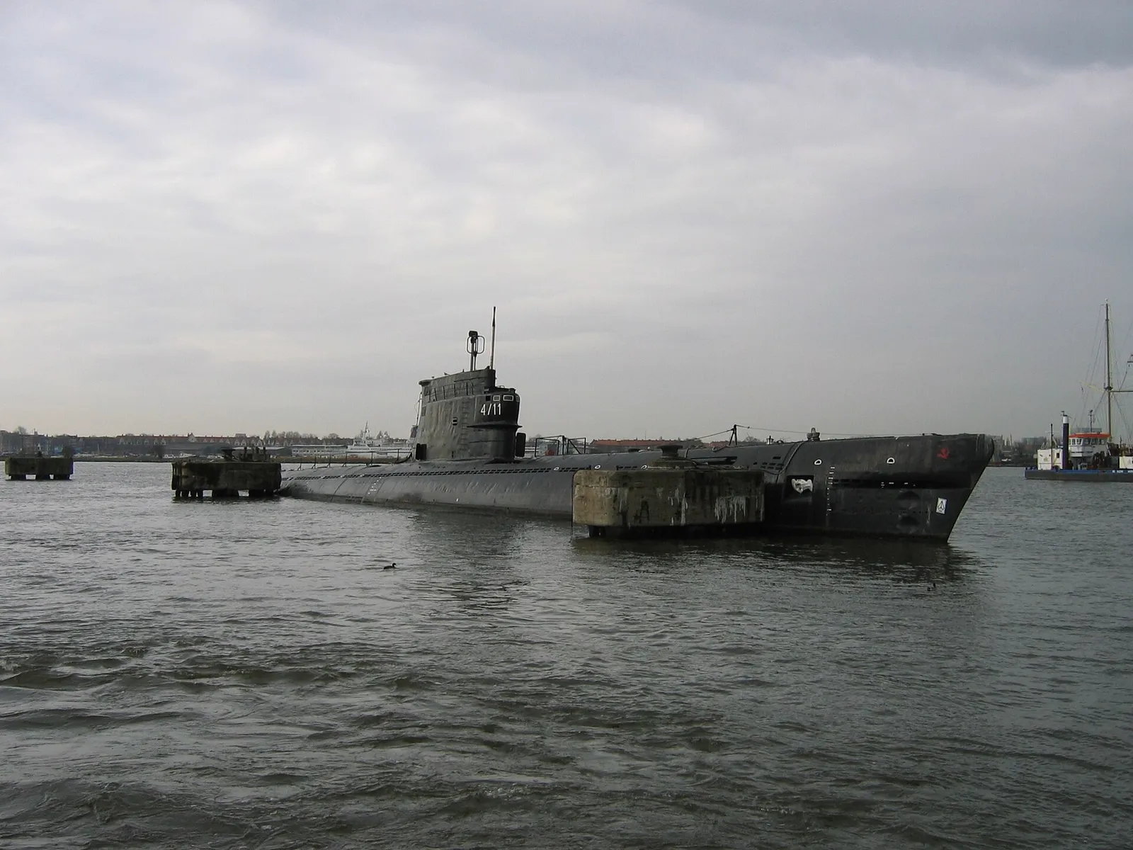 Un submarino soviético conservado como museo (imagen de archivo, no es el Komsomolets)
