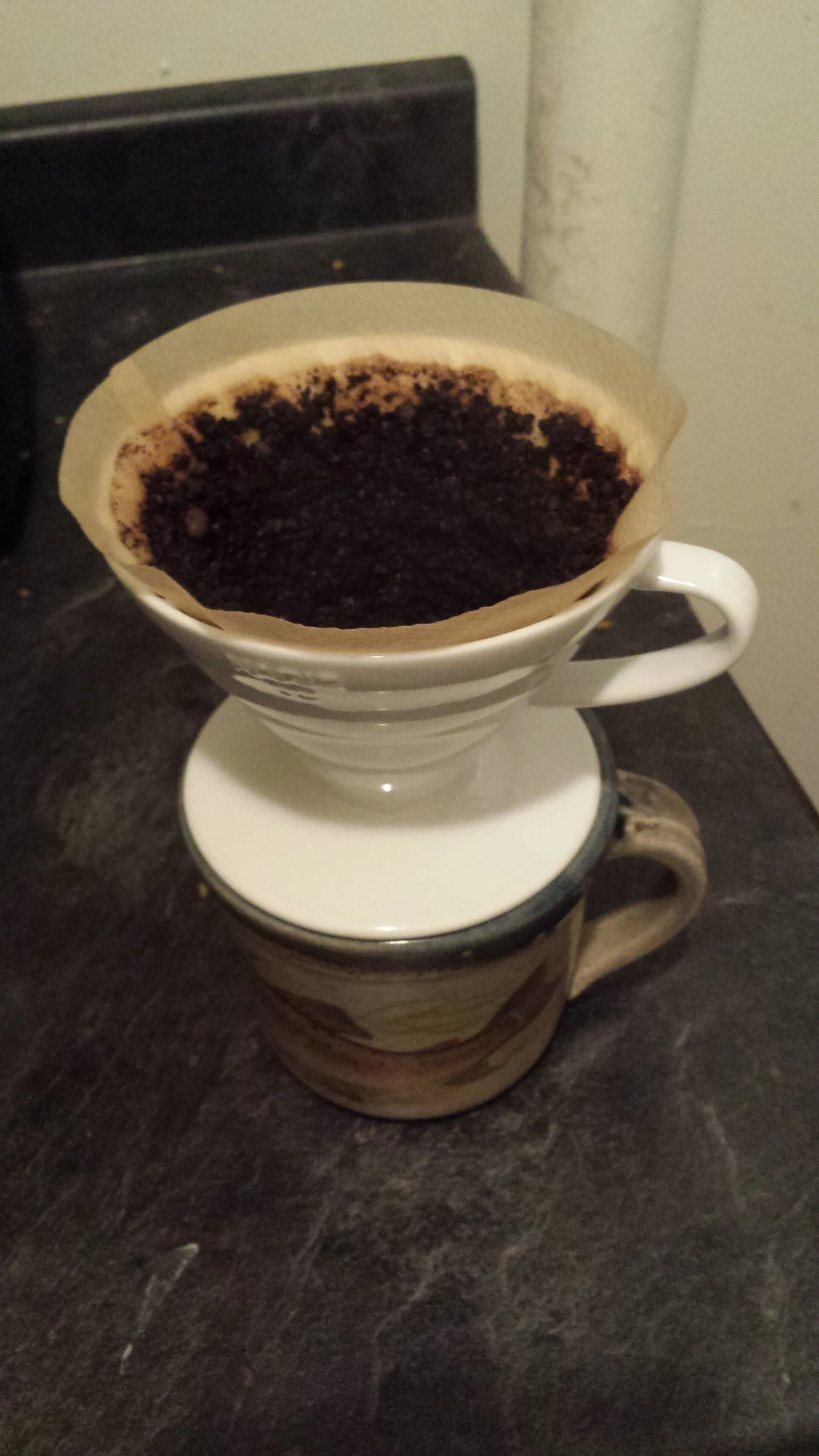 Preparación de café por el método de filtrado (V60)