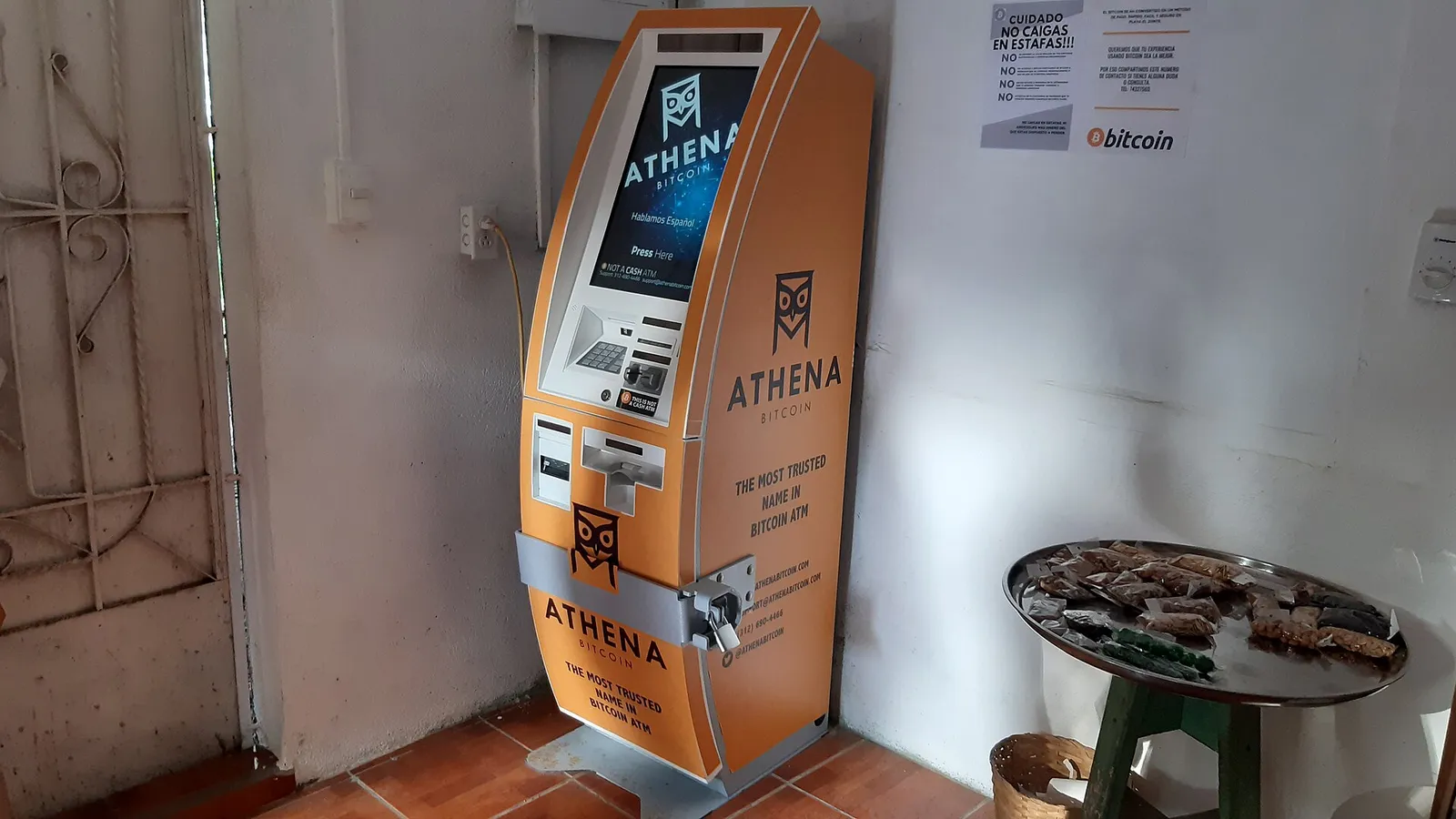 Un cajero de bitcoin (imagen de archivo)
