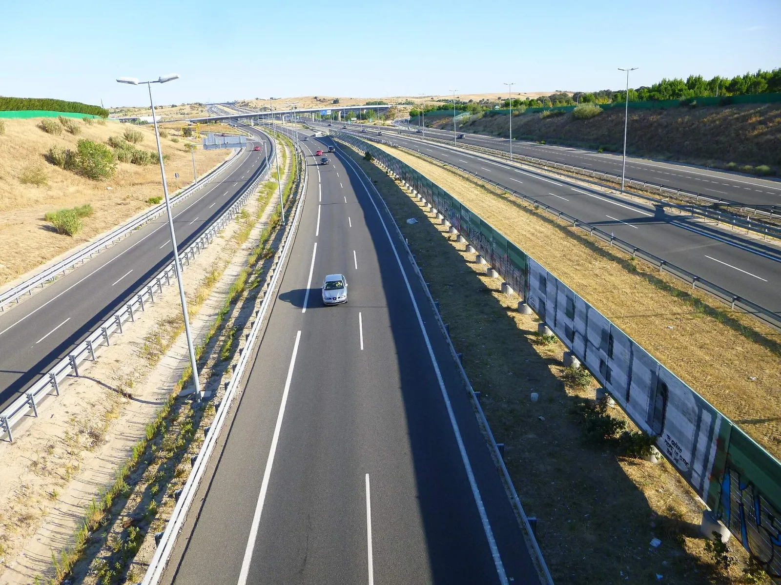 La autovía M-50, en la Comunidad de Madrid