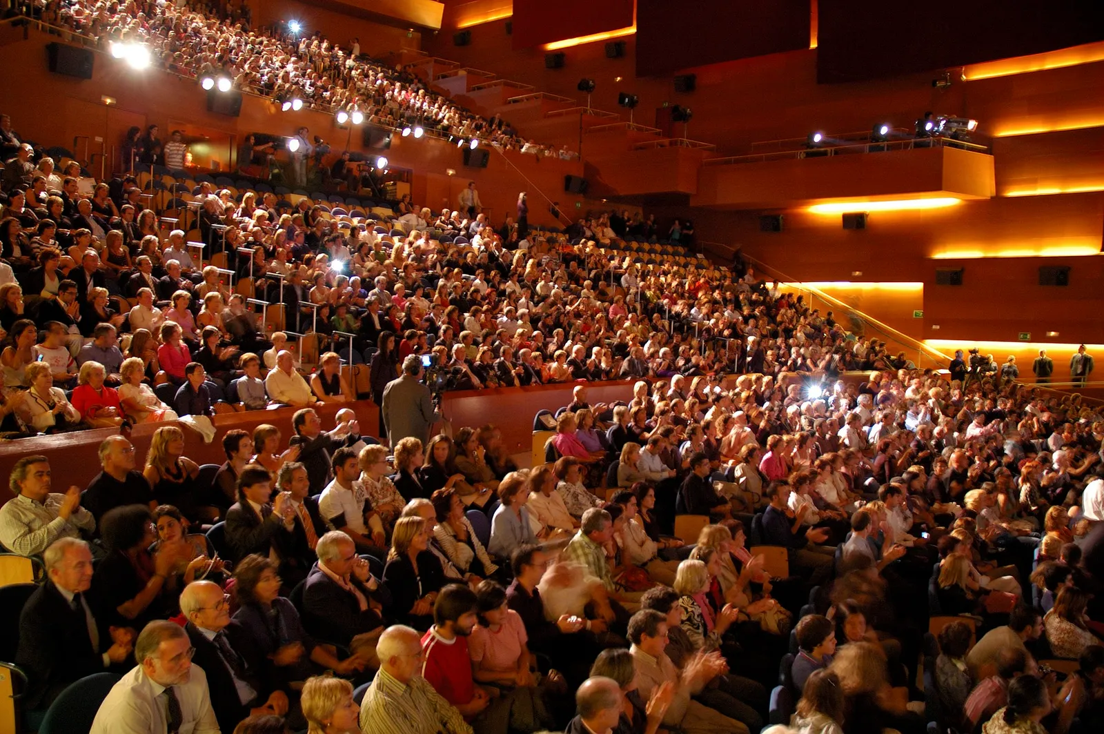 El palacio Kursaal de San Sebastián, sede del festival, durante el certamen (imagen de archivo)