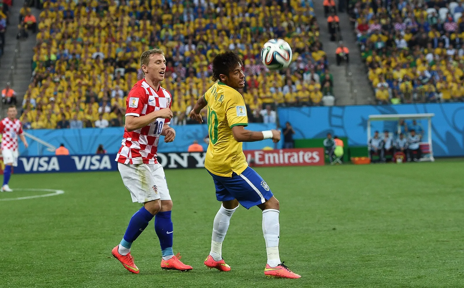 La selección de Croacia en un partido del Mundial (imagen de archivo)