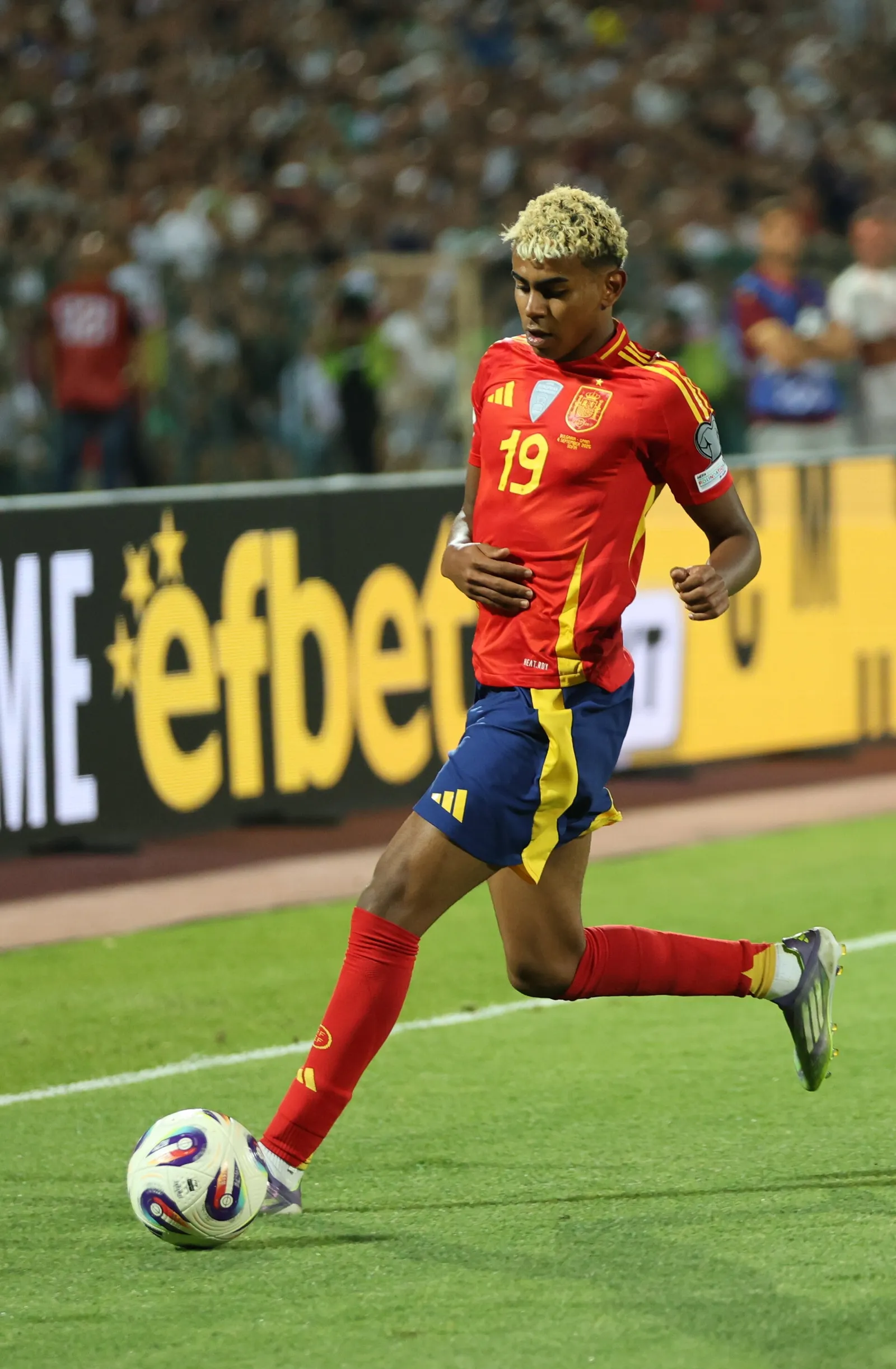 El extremo de la selección española Lamine Yamal