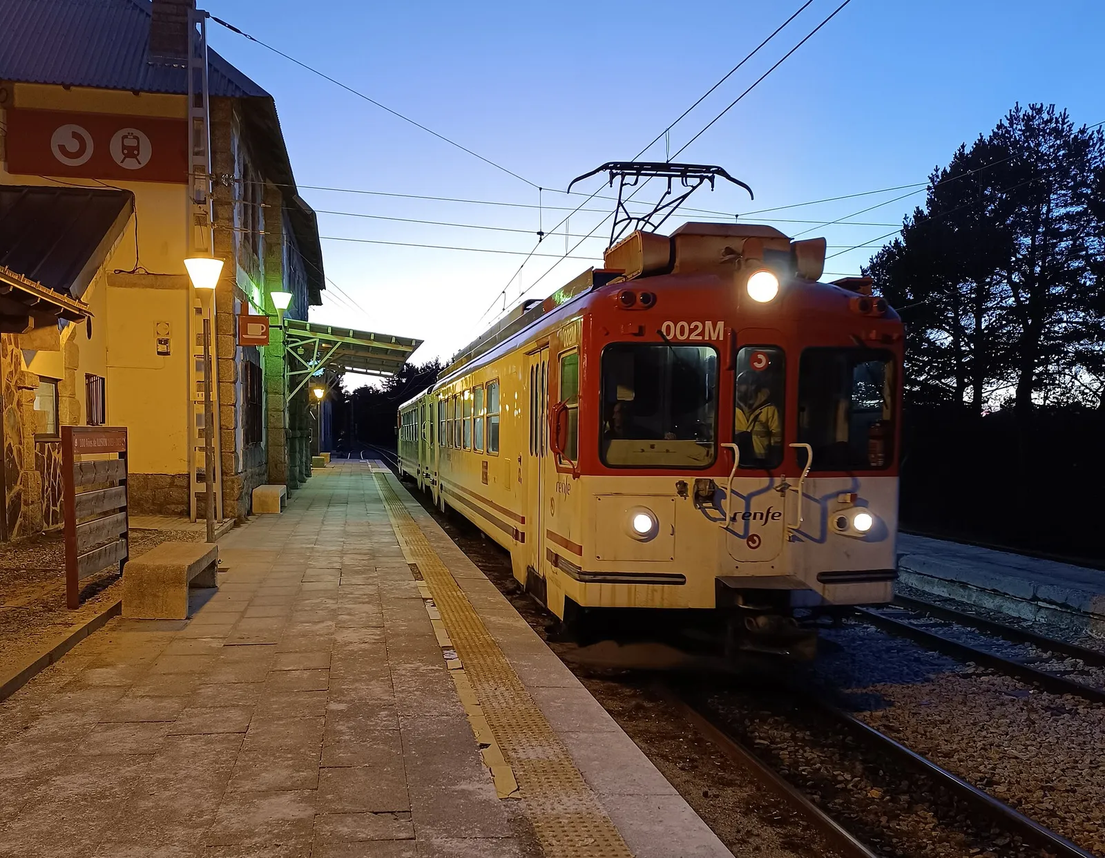 La estación de Cotos, final de la línea C9 (imagen de archivo)