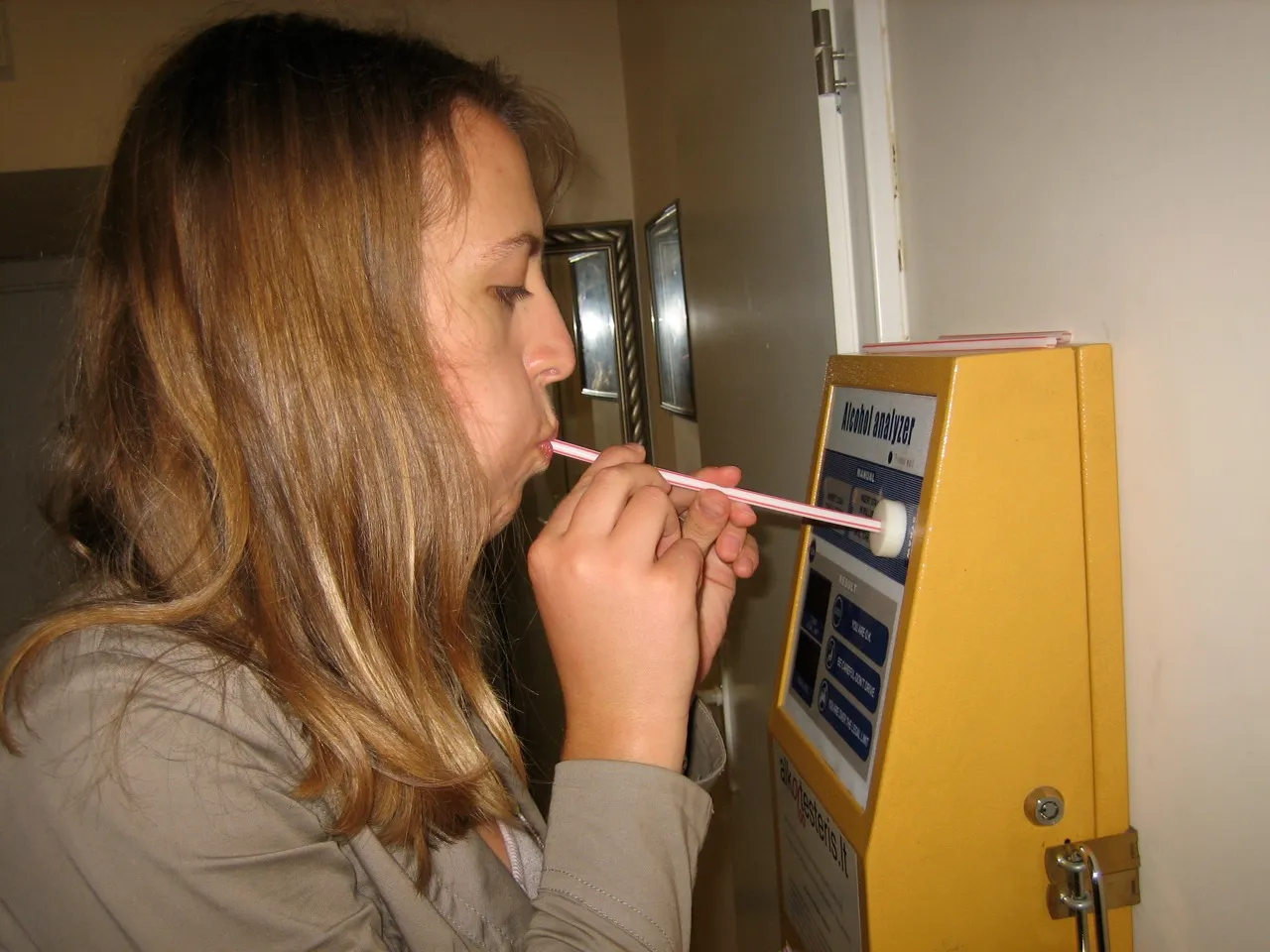 Un etilómetro para la prueba de alcoholemia (imagen de archivo)
